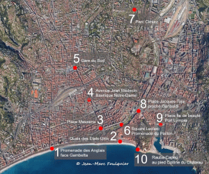 Carte des oeuvres de Richard Orlinski à Nice