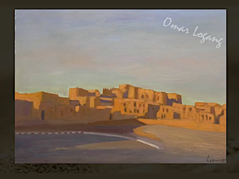 Omar Logang, artiste peintre au Maroc