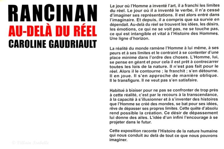Au-delà du réel – Rancinan, Gaudriault à Nice