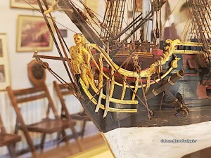 Maquette de vieux gréements au Musée de la marine Amiral de Grasse