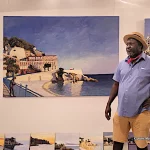 exposition omar Logang à la galeriie Ferrero à Nice