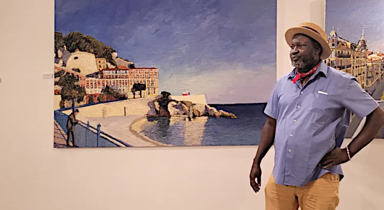 exposition omar Logang à la galeriie Ferrero à Nice