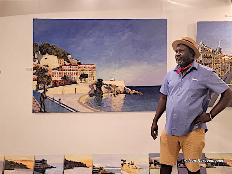 exposition omar Logang à la galeriie Ferrero à Nice