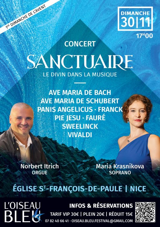 Sanctuaire, Le Divin dans la Musique Concert de l’Avent – Orgue et Voix